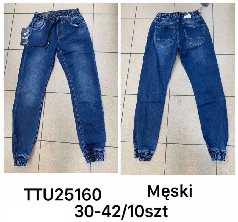 Spodnie jeansy meskie Roz 30-42, 1 Kolor Paczka 10 szt